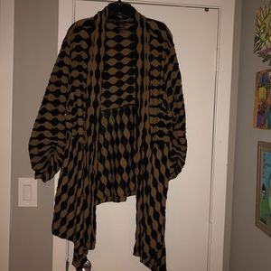 Multiples Brown and Black Sweater